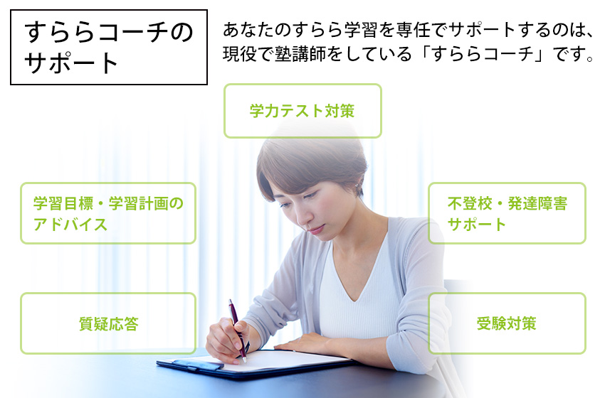 オンライン家庭教師かしわや学習会　すららの指導